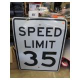 30" X 24" 35 MPH SPEED LIMIT SIGN WITH DENT
