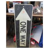 36" X 12" ONE WAY ROAD SIGN