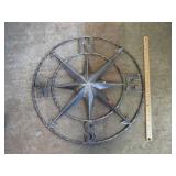 METAL COMPASS WALL ART