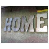 RUSTIC METAL "HOME" LETTERS