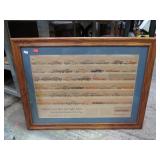 FRAMED 1957 FORD LINE-UP ADVERTISEMENT