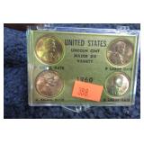 LINCOLN CENT MAJOR DIE VARIETY COIN SET