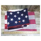 FLAGS -- (2) 911 COMMEMORATIVE & (1) U. S. FLAG