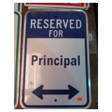 RESERVED FOR PRINCIPAL SIGN
