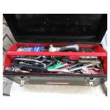 ASSORTED TOOLS, ETC & BOX