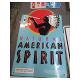 AMERICAN SPIRIT CIGARETTE SIGN