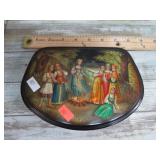 BLACK LAQUER RUSSIAN RDOSKINO BOX