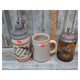 3-- BEER STEINS