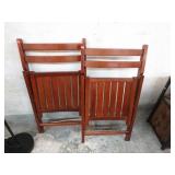 2-- WOODEN FOLDING CHAIRS