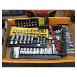 ASSORTED SOCKETS-- SAE, METRIC, TORX
