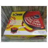 LODGE ENAMELED CAST IRON 6qt DUTCH OVEN