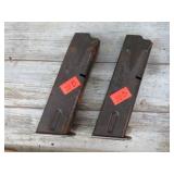 2-- 9mm MILITARY PISTOL MAGAZINES