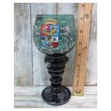ROEMER ENAMELED HERADIC WINE GOBLET