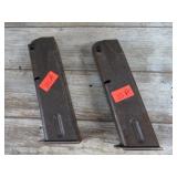 2-- 9mm MILITARY PISTOL MAGAZINES