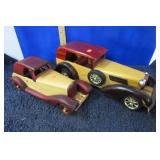 2-- WOODEN CARS