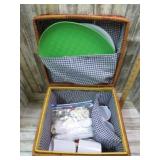 PICNIC BASKET & DISHES