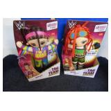 2-- TAG TEAM TALKING WRESTLER DOLLS