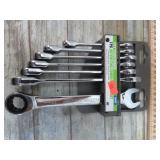 7pc-- METRIC RATCHET WRENCHES
