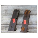 2-- 9mm MILITARY PISTOL MAGAZINES