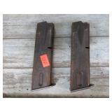 2-- 9mm MILITARY PISTOL MAGAZINES