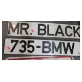 2-- EUROPEAN STYLE CAR TAGS