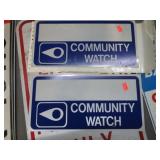 2-- COMMUNITY WATCH SIGNS