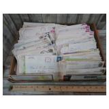 VINTAGE SENT POST CARDS & LETTERS W/ POSTMARKED