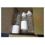 6 NEW-- EVENFLOW GLASS BABY BOTTLES