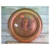 SOLID COPPER SPIRIT OF ST LOUSI / LINDBERGH PLAQUE