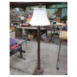 POLE LAMP -- CRACK NEAR TOP BUT SEEMS SOLID