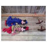 MICKEY & MINNIE MOUSE MARIONETTES -- NEED REPAIR
