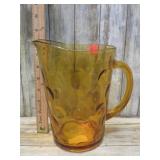 HAZEL ATLAS EL DORADO GOLD PITCHER
