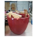 REDWARE PLANTERS & STANDS