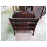 MAHOGANY MAGAZINE RACK