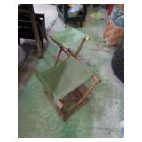 2-- VINTAGE CAMPING STOOLS