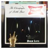 MILLER LIGHTED BOUNCING BALL BEER SIGN