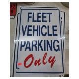 4-- METAL PARKING SIGNS
