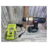 RYOBI 18V 1/2" CORDLESS DRILL, CHARGER & BATTERY