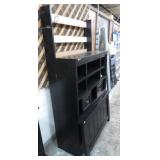 TWIN BED FRAME W/ BOOKCASE HEADBOARD