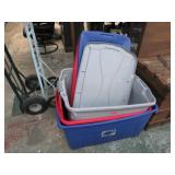 3-- STORAGE TUBS & LIDS