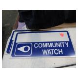 2-- COMMUNITY WATCH SIGNS