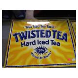 METAL TWISTED TEA SIGN
