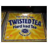 METAL TWISTED TEA SIGN