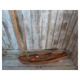 WOODEN SAILBOAT MODEL