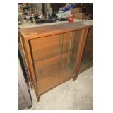 MID CENTURY CURIO CABINET