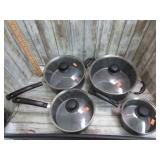 4-- TRAMONTINA COOKING POTS