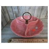 MCM SPECKLED PINK DIVIDED SERVING DISH