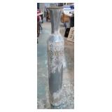 TALL METAL VASE