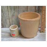 STONEWARE MARMALAEDE & POTTED MEAT JARS