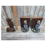 GOLFER BOOK ENDS